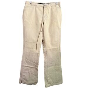 Abercrombie Fitch Khaki Bootcut Pants‎ Women Size 4L Casual Everyday